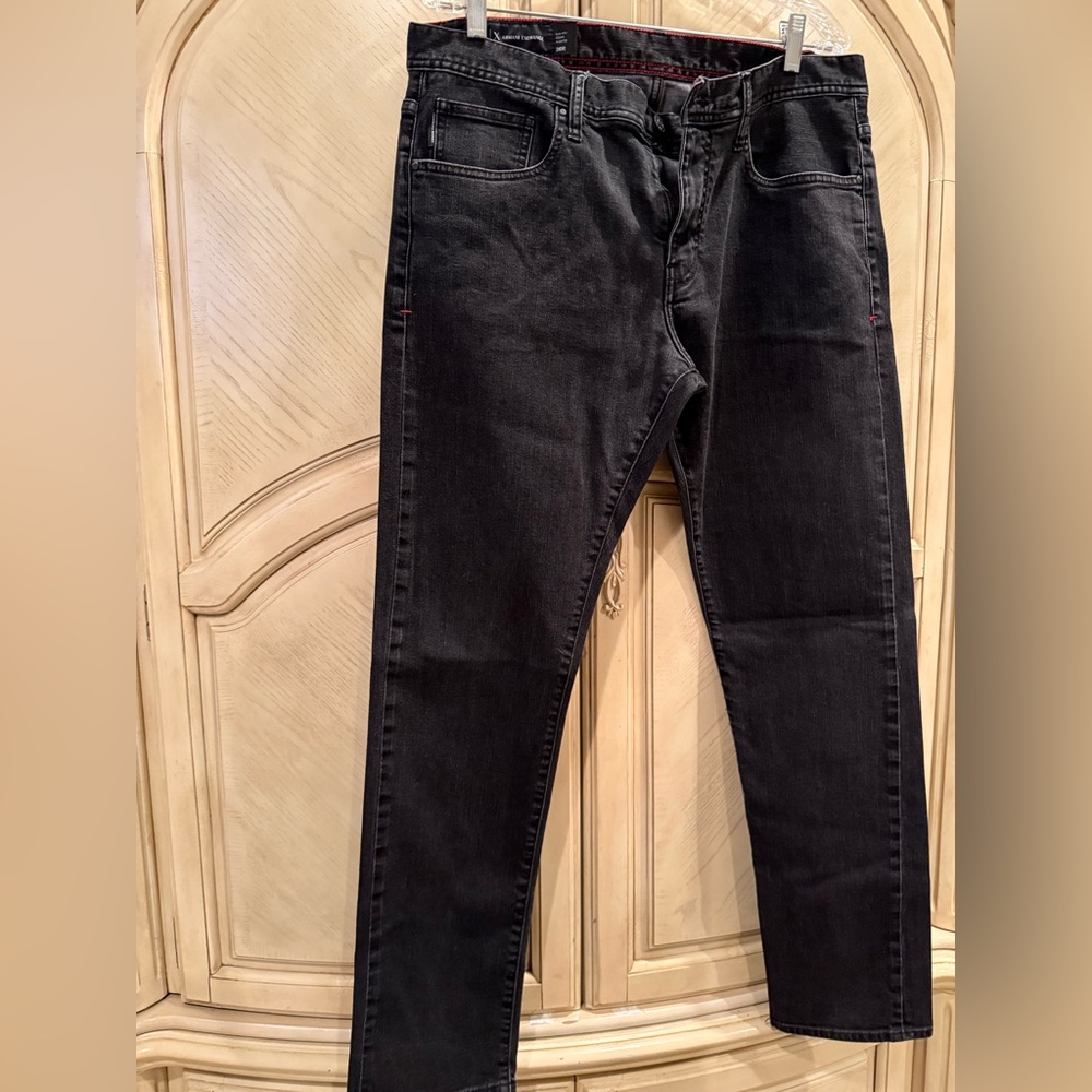 Armani Exchange Classic Men's Black Slim Jeans